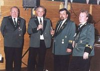 Von links Siegfried Knobba, Wilfried Theis, Franz Bolder und G&uuml;nther Sartory